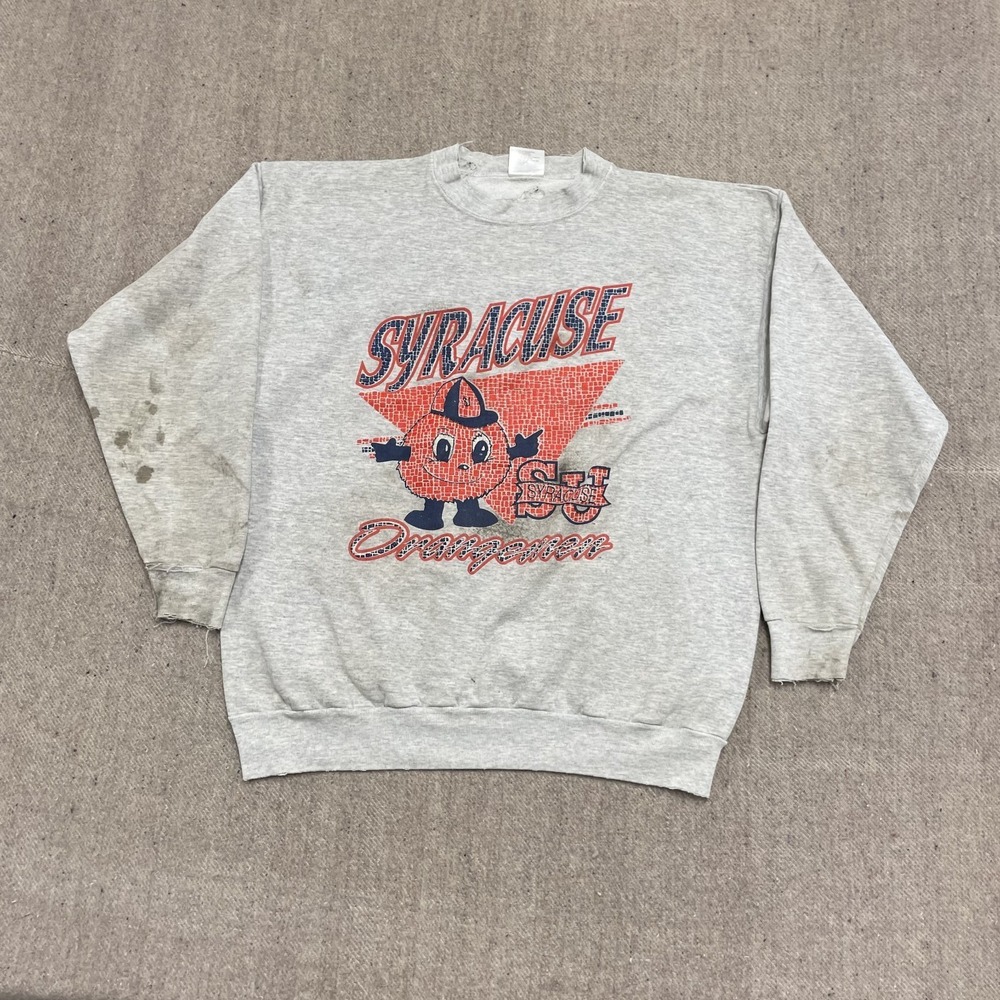 Vintage Syracuse Orangemen sweatshirt mens 2xl gray 1990s College USA